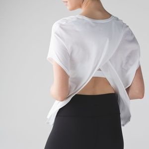 Devout Tee- Open Back- Tie Back- Pima Cotton
